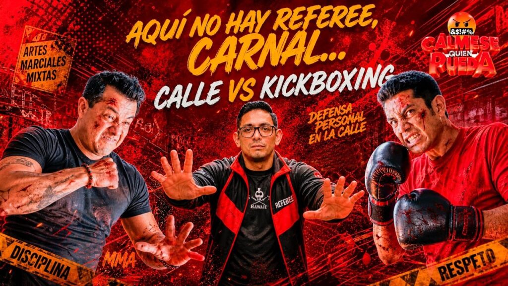 Aquí no hay referee, carnal calle vs KickBoxing 🥊🥊🥊
